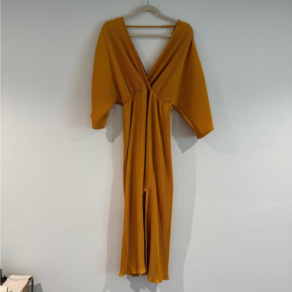 Anthropologie Mustard Yellow Dress